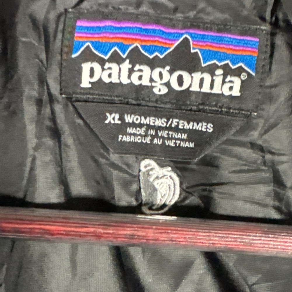 Patagonia Nano Puff Jacket Womens XL Black Puffer Insulated Full Zip *Repair - Picture 5 of 12